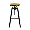 Artiss Adjustable Height Swivel Bar Stool - Black and Wood Deals499