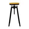 Artiss Adjustable Height Swivel Bar Stool - Black and Wood Deals499