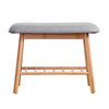 Artiss Shoe Rack Seat Bench Chair Shelf Organisers Bamboo Grey Deals499