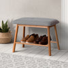 Artiss Shoe Rack Seat Bench Chair Shelf Organisers Bamboo Grey Deals499