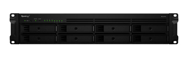 SYNOLOGY RackStation RS1219+ 8-Bay 3.5' Diskless 4xGbE NAS (2U Rack), Intel Atom Quad Core 2.4GHz, 2GB RAM, 2xUSB3, eSata with SR SYNOLOGY