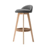 Artiss Set of 2 Fabric Backrest Bar Stools - Grey Deals499