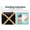 Artiss Set of 2 Fabric Backrest Bar Stools - Grey Deals499
