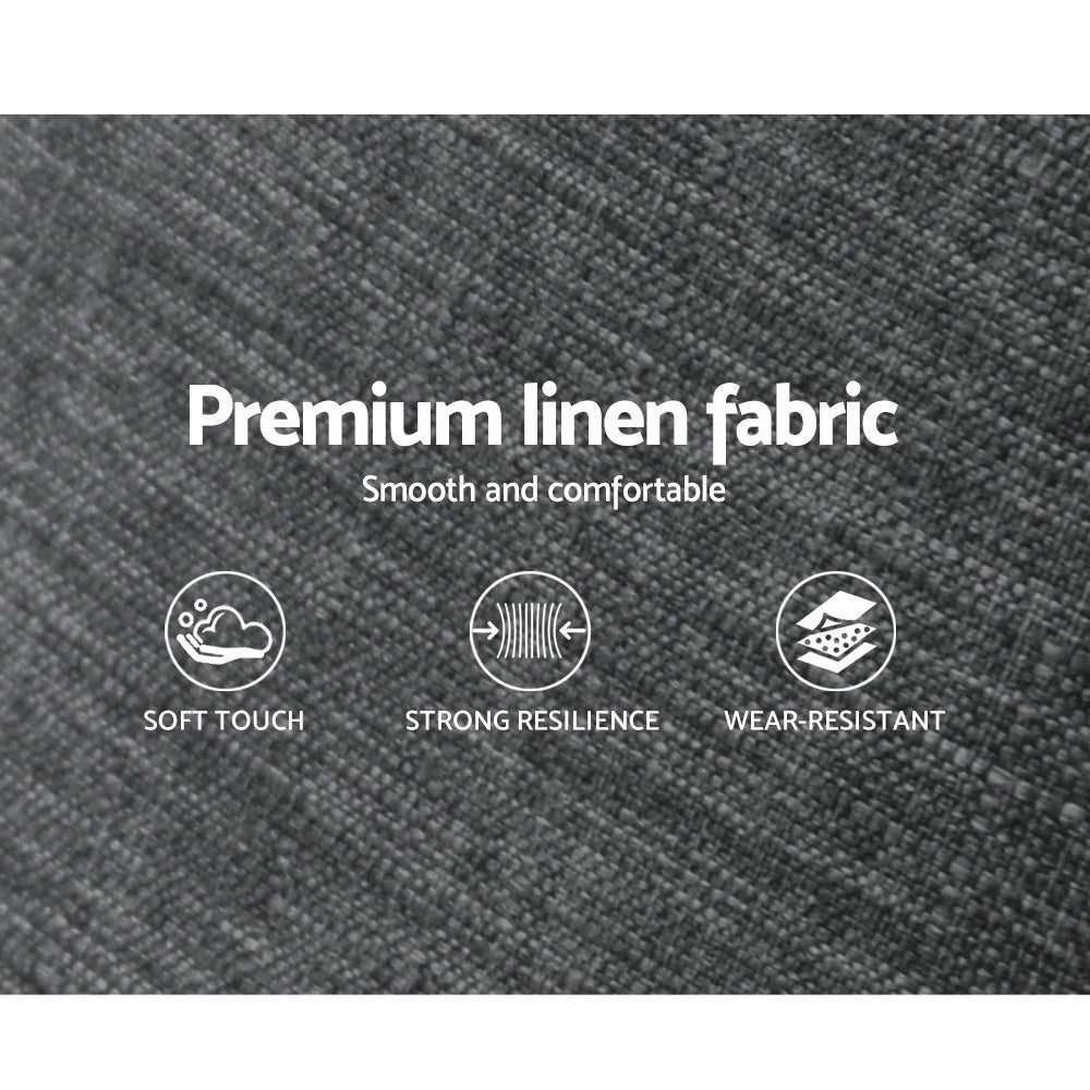 Artiss KING Size Bed Head SALA Headboard for Base Frame Linen Upholstered Deals499