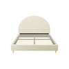 Artiss Bed Frame Queen Size Bed Base w Arched Headboard Velvet Fabric Cream from Deals499 at Deals499