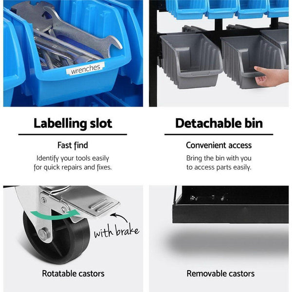 Giantz 90 Bin Storage Rack Stand Deals499