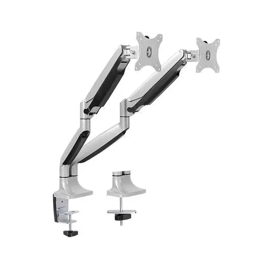 BRATECK Dual Monitor Aluminum Interactive Counterbalance Monitor Arm Fit Most 13''-32'' Monitors Up to 9kg per screen BRATECK