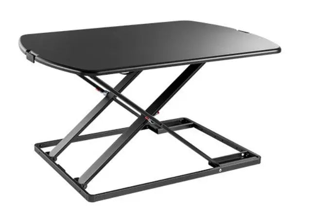 BRATECK Ultra-Slim Sit-Stand Desk Converter (Lockable Gas Spring Mechanism) Worksurface Weight Up to 10kg BRATECK