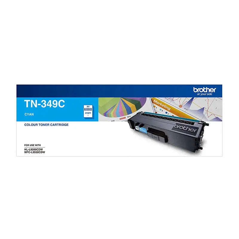 BROTHER TN349 Cyan Toner Cartridge BROTHER