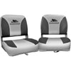 Seamanship Set of 2 Folding Swivel Boat Seats - Grey Deals499