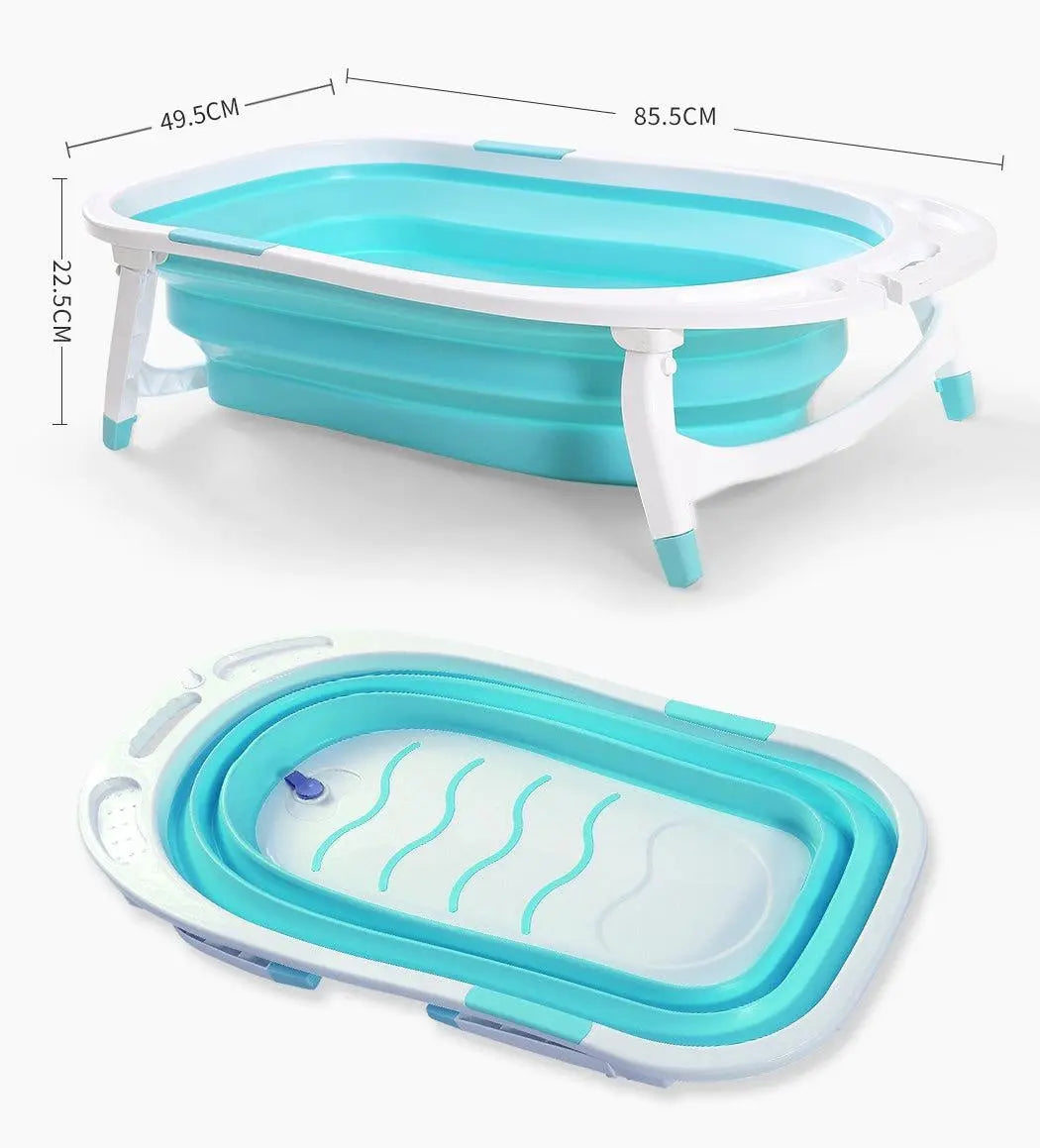 Baby Bath Tub Infant Toddlers Foldable Bathtub Folding Safety Bathing Shower GN Deals499