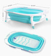 Baby Bath Tub Infant Toddlers Foldable Bathtub Folding Safety Bathing Shower GN Deals499