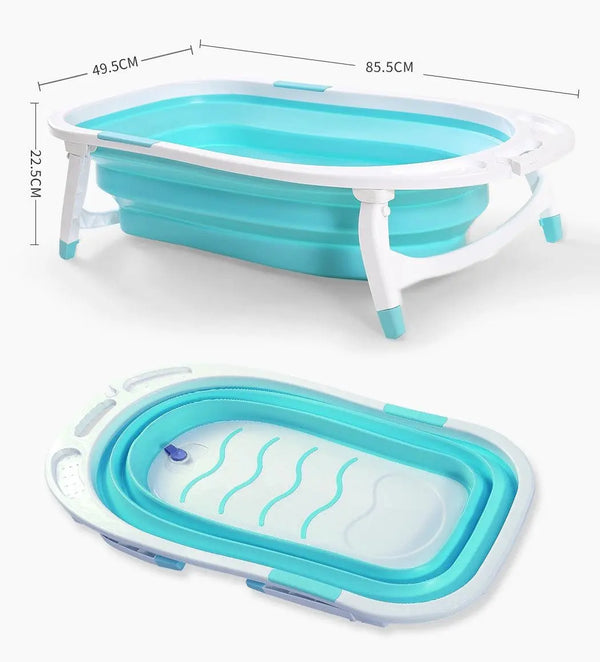 Baby Bath Tub Infant Toddlers Foldable Bathtub Folding Safety Bathing Shower GN Deals499