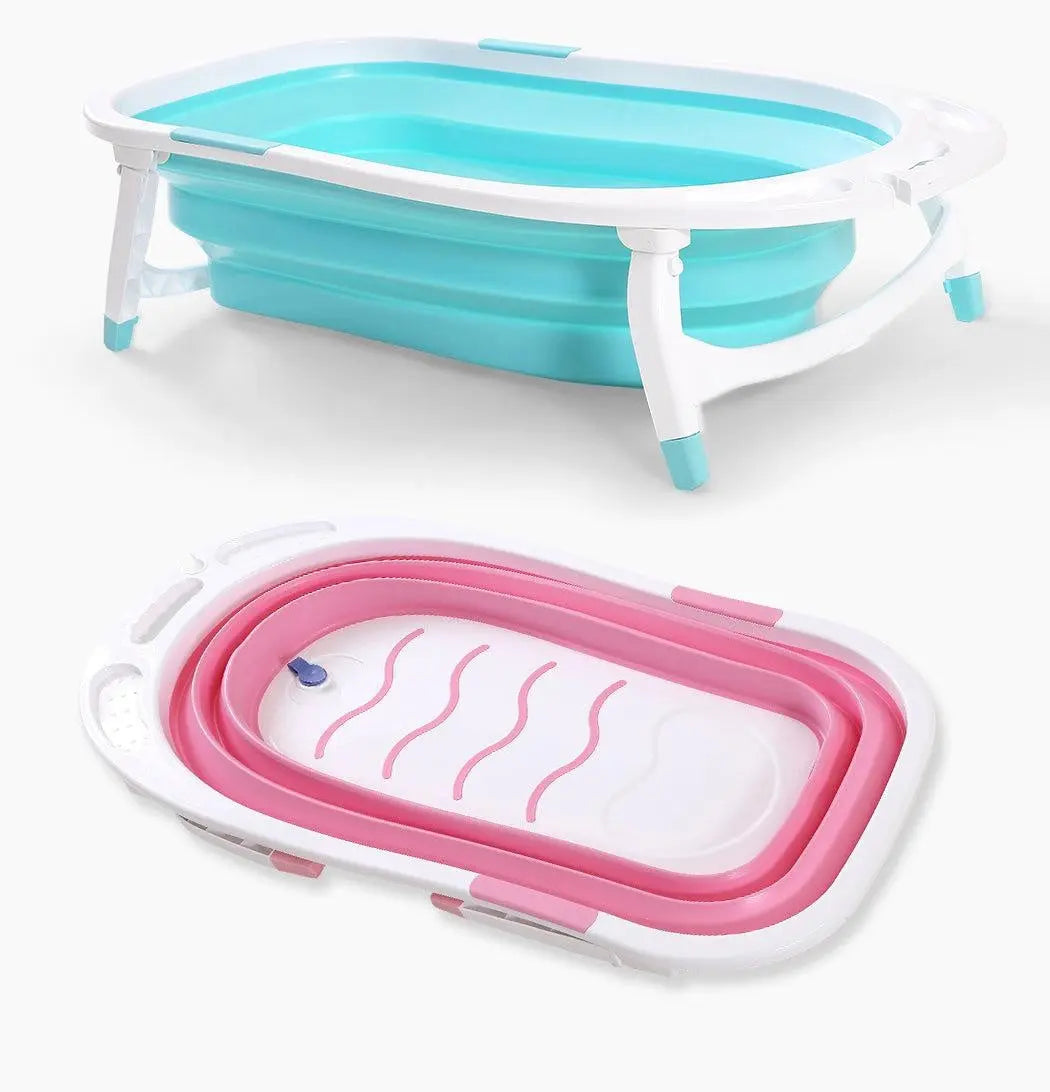 Baby Bath Tub Infant Toddlers Foldable Bathtub Folding Safety Bathing Shower GN Deals499