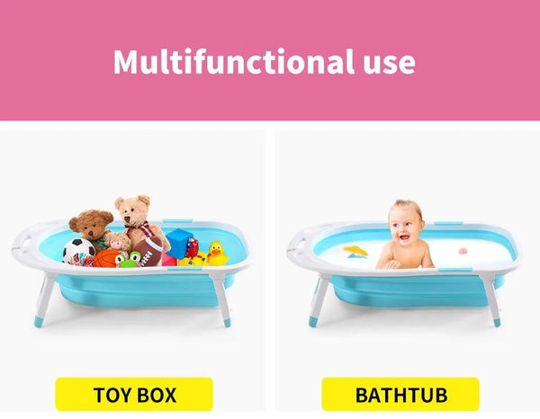 Baby Bath Tub Infant Toddlers Foldable Bathtub Folding Safety Bathing Shower GN Deals499