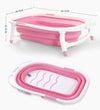 Baby Bath Tub Infant Toddlers Foldable Bathtub Folding Safety Bathing ShowerPink Deals499