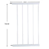Baby Kids Pet Safety Security Gate Stair Barrier Doors Extension Panels 45cm WH Deals499
