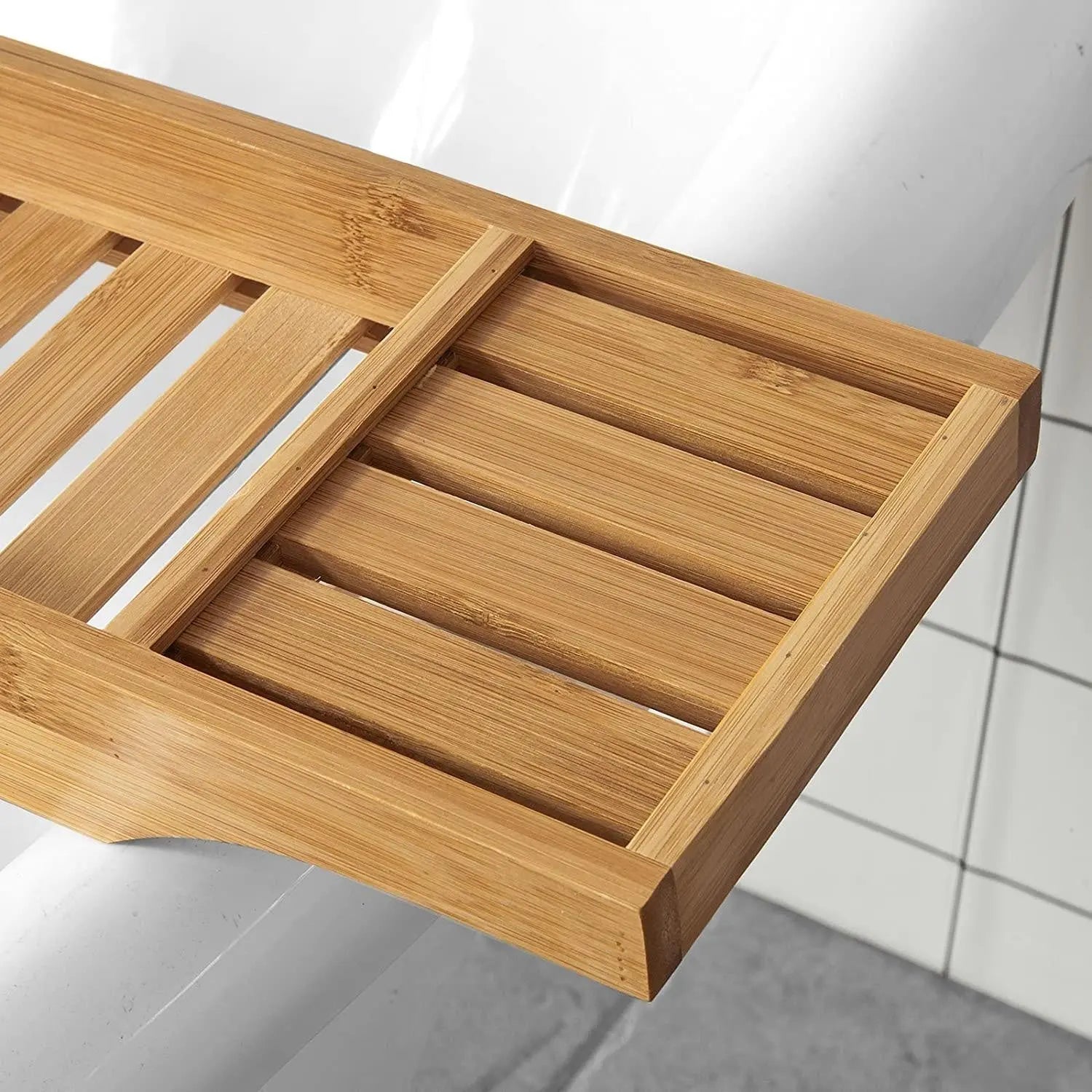 Bamboo Bath Caddy, Tray,Organiser Natural Deals499