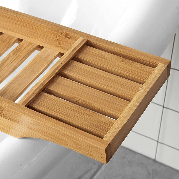Bamboo Bath Caddy, Tray,Organiser Natural Deals499