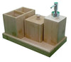 Bamboo Bathroom Accessories Set | Soap Dispenser, Toothbrush Holder, Storage Box & Tray Deals499