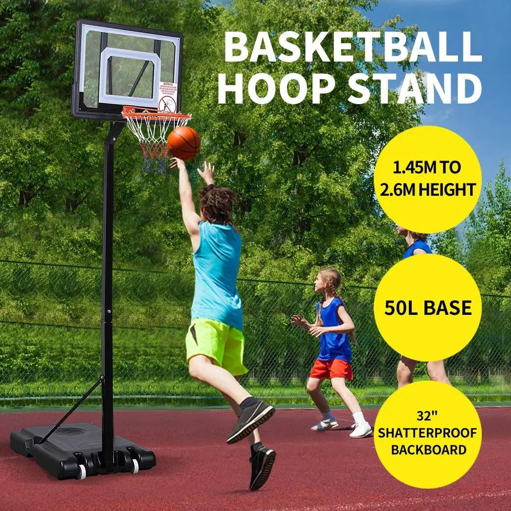 Basketball Hoop Stand Kid Rim Ring System Large Backboard Net Height Adjustable Deals499
