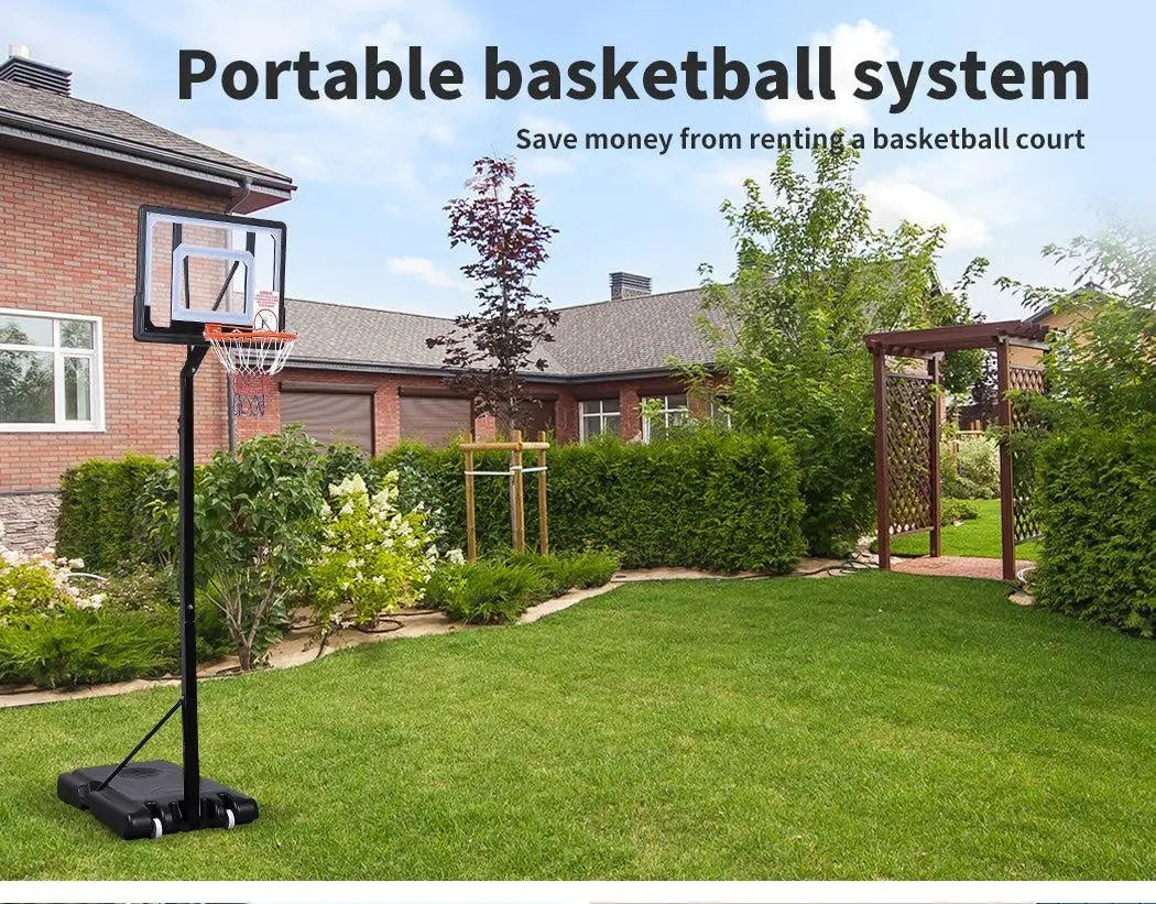 Basketball Hoop Stand Kid Rim Ring System Large Backboard Net Height Adjustable Deals499