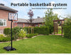 Basketball Hoop Stand Kid Rim Ring System Large Backboard Net Height Adjustable Deals499