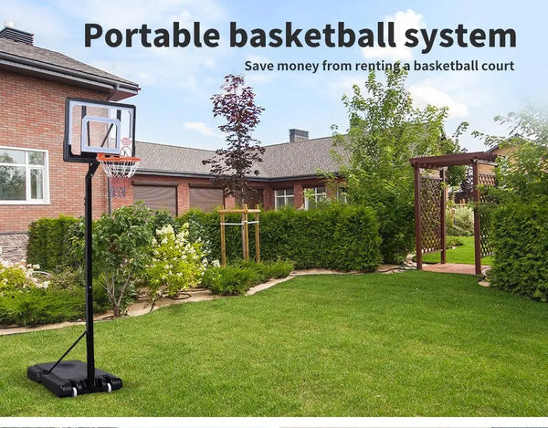 Basketball Hoop Stand Kid Rim Ring System Large Backboard Net Height Adjustable Deals499