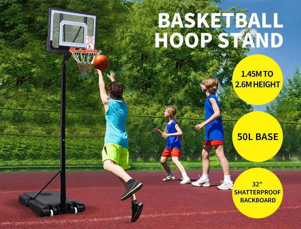 Basketball Hoop Stand Kid Rim Ring System Large Backboard Net Height Adjustable Deals499
