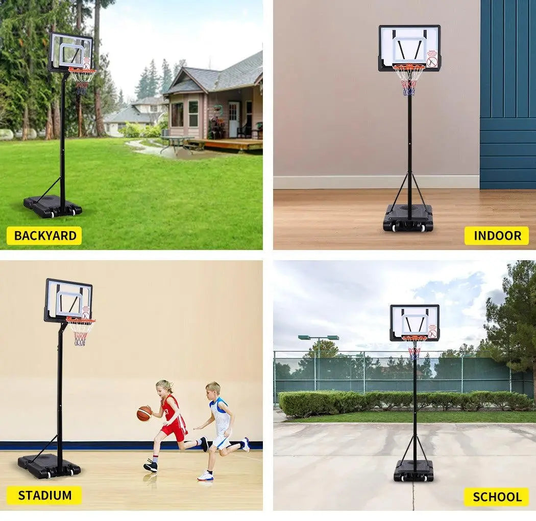 Basketball Hoop Stand Kid Rim Ring System Large Backboard Net Height Adjustable Deals499