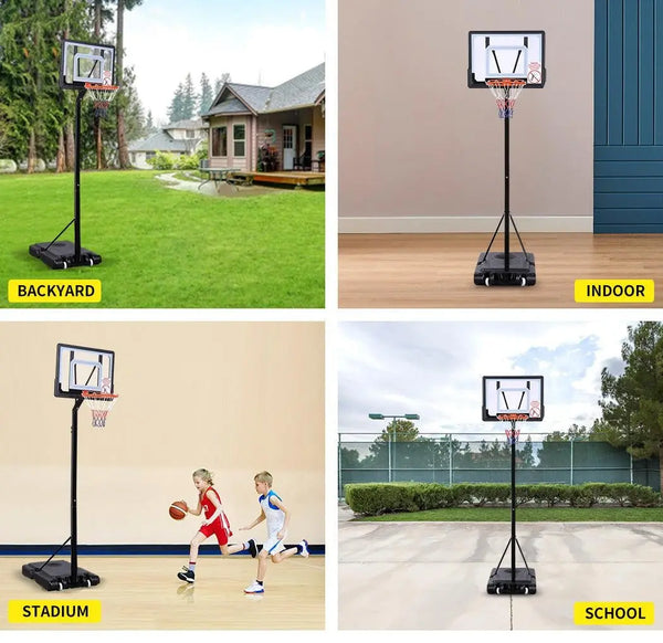 Basketball Hoop Stand Kid Rim Ring System Large Backboard Net Height Adjustable Deals499