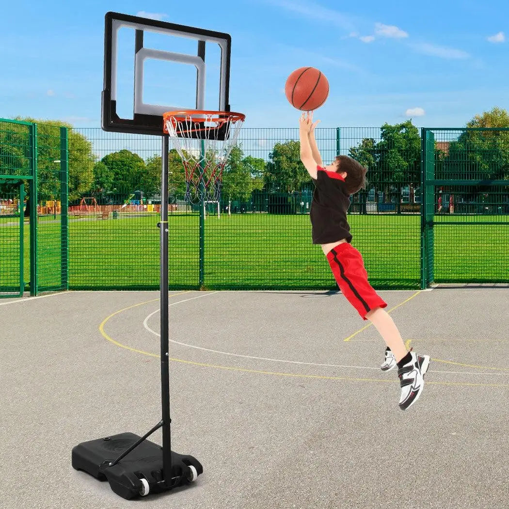 Basketball Hoop Stand System Ring Portable 2.1M Adjustable Height Kids In Ground Deals499