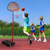 Basketball Hoop Stand System Ring Portable 2.1M Adjustable Height Kids In Ground Deals499