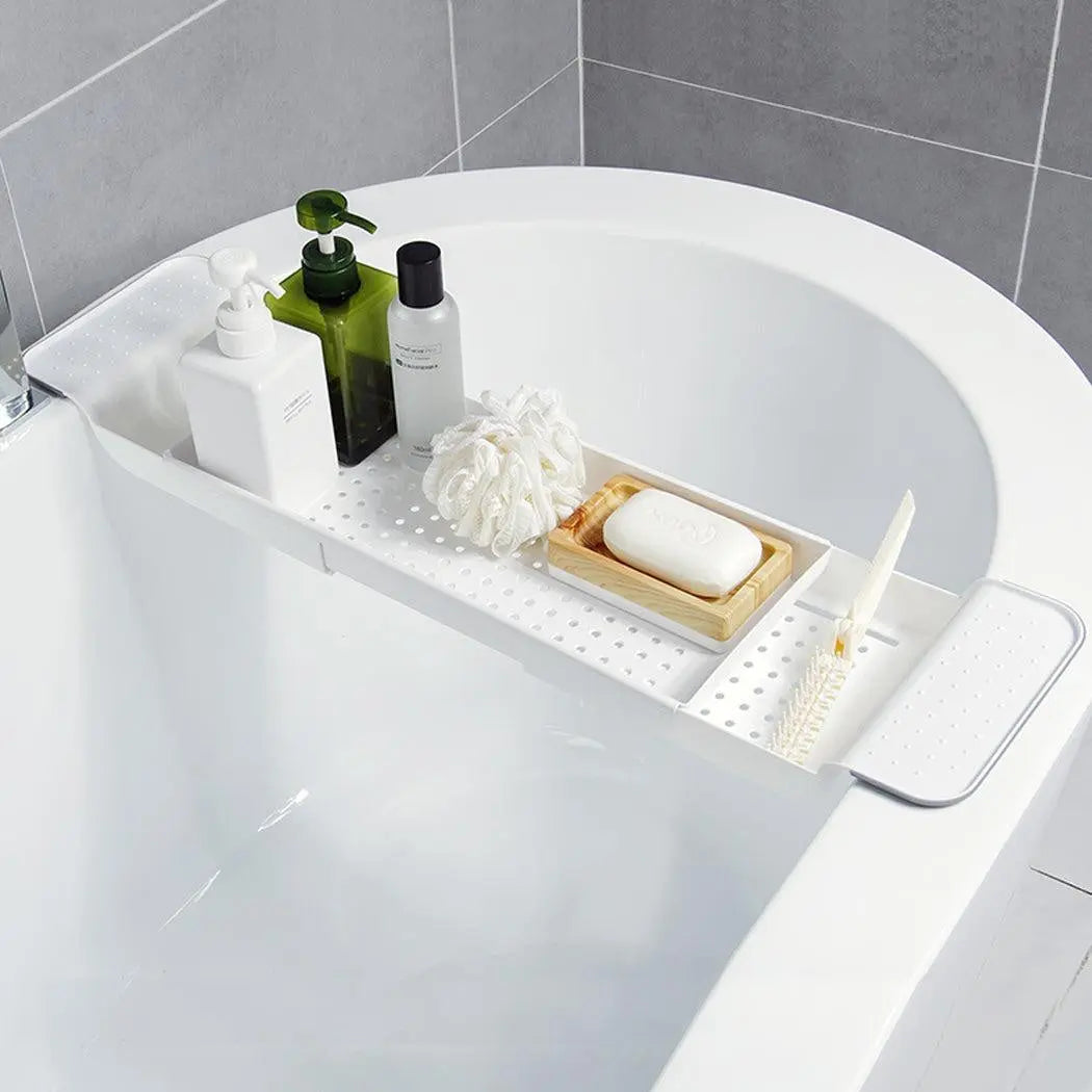 Bath Tub Caddy Toy Organizer Basket Rack Safe White Storage Kids Baby Holder Deals499