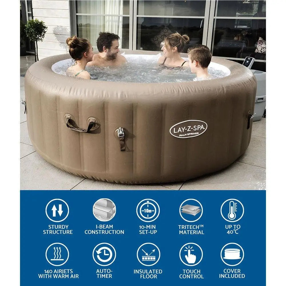 Bestway Inflatable Spa Pool Massage Hot Tub Portable Lay-Z Spa Bath Pools Deals499