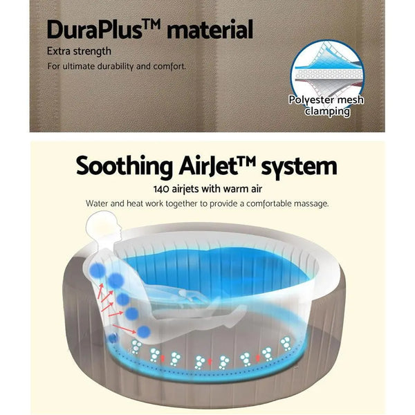 Bestway Inflatable Spa Pool Massage Hot Tub Portable Lay-Z Spa Bath Pools Deals499