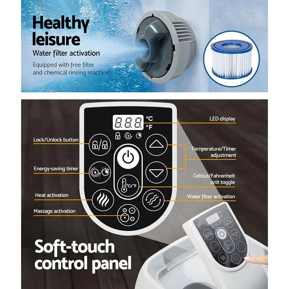 Bestway Inflatable Spa Pool Massage Hot Tub Portable Lay-Z Spa Bath Pools Deals499