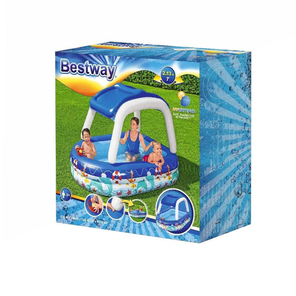 Bestway Kids Play Pools Above Ground Inflatable Swimming Pool Canopy Sunshade Deals499