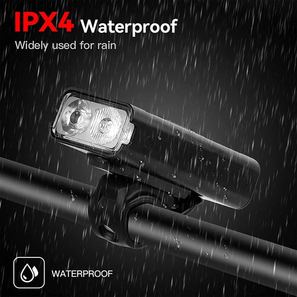 Bike 360 Light Front USB Rechargeable 1000 Lumen IPX4 Waterproof and Built in 2500mAh Powerbank Led Bicycle Lighting Deals499