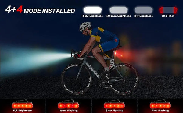 Bike LED Light 550LM Front and Back USB Rechargeable with 4000mAh Power Bank and IPX4 Waterproof Deals499