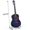 BoPeep 34 Inch Wooden Folk Acoustic Guitar Classical Cutaway Steel String w/ Bag Deals499