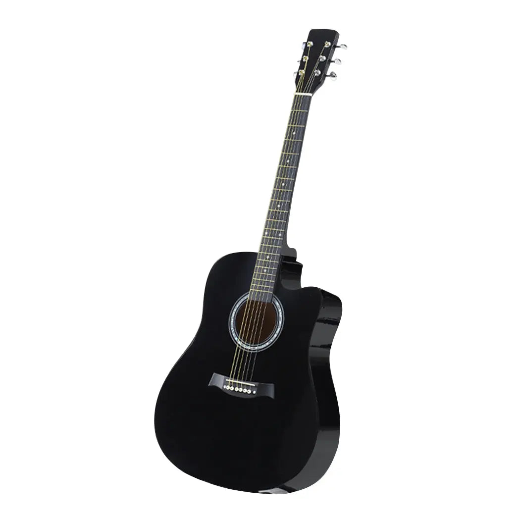 BoPeep 41 Inch Wooden Folk Acoustic Guitar Classical Cutaway Steel String w/ Bag Deals499