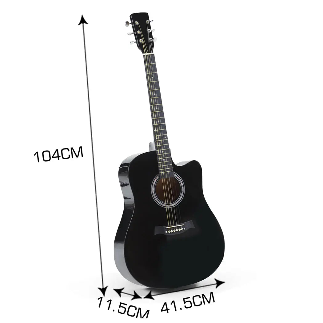 BoPeep 41 Inch Wooden Folk Acoustic Guitar Classical Cutaway Steel String w/ Bag Deals499