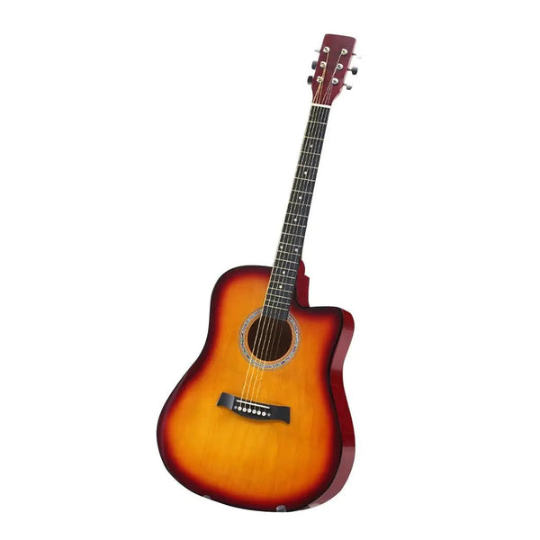 BoPeep 41 Inch Wooden Folk Acoustic Guitar Classical Cutaway Steel String w/ Bag Deals499
