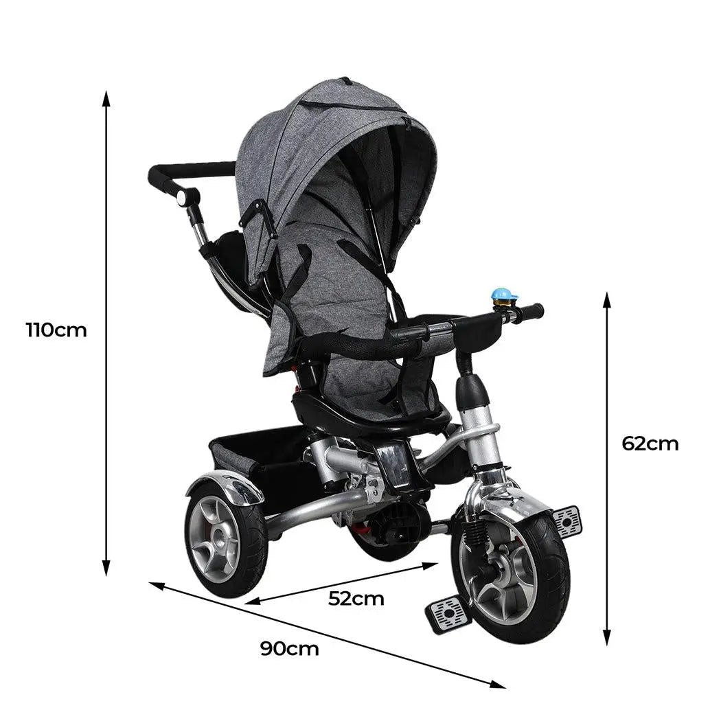 BoPeep 5in1 Kids Tricycle Walker Balance Bike Baby Prams Toddler Stroller Trike Deals499