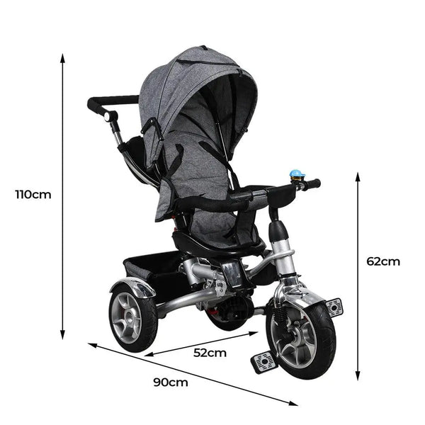 BoPeep 5in1 Kids Tricycle Walker Balance Bike Baby Prams Toddler Stroller Trike Deals499