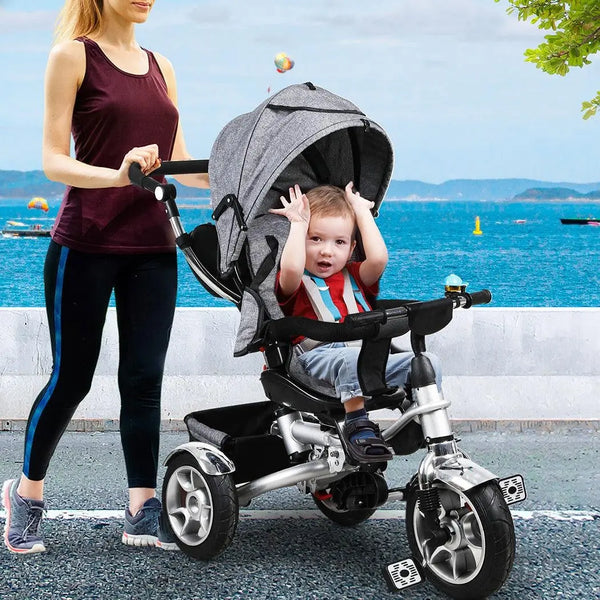 BoPeep 5in1 Kids Tricycle Walker Balance Bike Baby Prams Toddler Stroller Trike Deals499