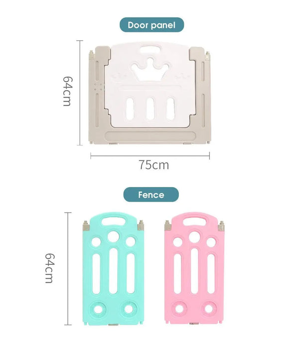 BoPeep Kids Playpen Baby Safety Gates Kid Play Pen Toddler Fence Room 14 Panels Deals499