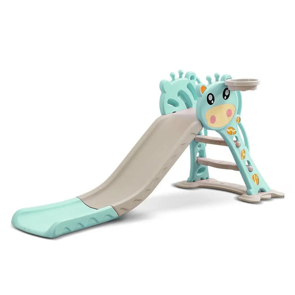 BoPeep Kids Slide Outdoor Basketball Ring Activity Center Toddlers PlaySet Green Deals499