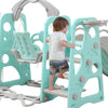 BoPeep Kids Slide Swing Basketball Ring Activity Center Toddlers Play Set Blue Deals499